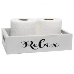 Three Piece Decorative Wood Bathroom Set, Small, Inspirational