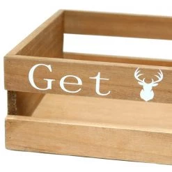 Three Piece Decorative Wood Bathroom Set, Small, Cabin/Lodge/Rustic