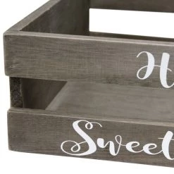 Three Piece Decorative Wood Bathroom Set, Small, Cheeky