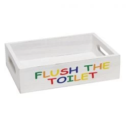 Three Piece Decorative Wood Bathroom Set, Small, Kids