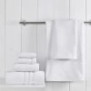 Modern Threads 100% Cotton Jacquard Turkish Made 6-Piece towel set Sterling White