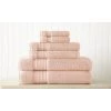 Modern Threads 6-Piece 100% Turkish cotton towel set Blush