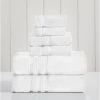 Modern Threads 100% Pima Cotton 6 Piece Towel Set White