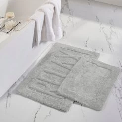 2pk 100% Cotton Bath mat "Relax" Cloud