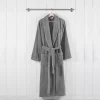 Modern Threads 100 % Cotton Classic bathrobe with Shawl collar Stone Large/X Large