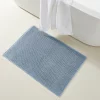 Modern Threads Turkish Cotton reversible bath rug Blue