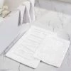 Modern Threads 2pk 100% Cotton Bath mat "Bath" White