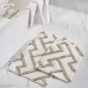 Modern Threads 2pk 100% Cotton Textured bath mat Khaki