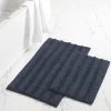 Modern Threads 2pk Chenile Bath mat Denim