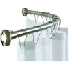 Bradley Corp. Bradley Corporation 58"W Shower Curtain Rod, Bright Polished Stainless Steel -