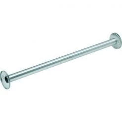 Bradley Corp. Bradley Corporation 48"W Shower Curtain Rod, Stainless Steel -