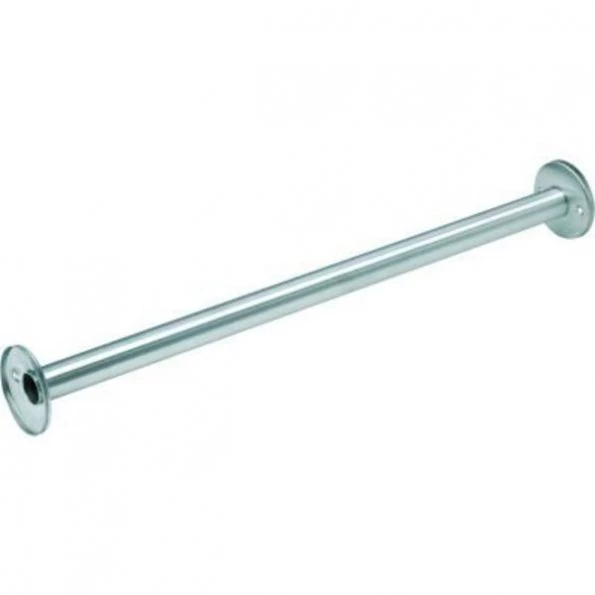 Bradley Corp. Bradley Corporation 48"W Shower Curtain Rod, Stainless Steel - 1 Bradley Corporation 48"W Shower Curtain Rod, Stainless Steel –