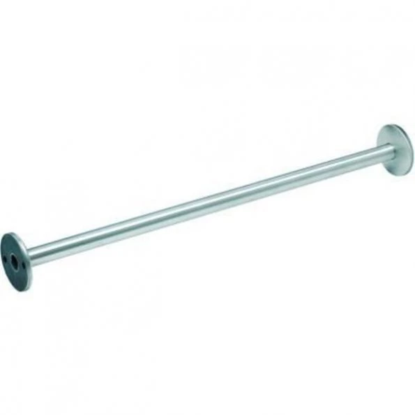 Bradley Corporation 72"W Shower Curtain Rod, Stainless Steel –