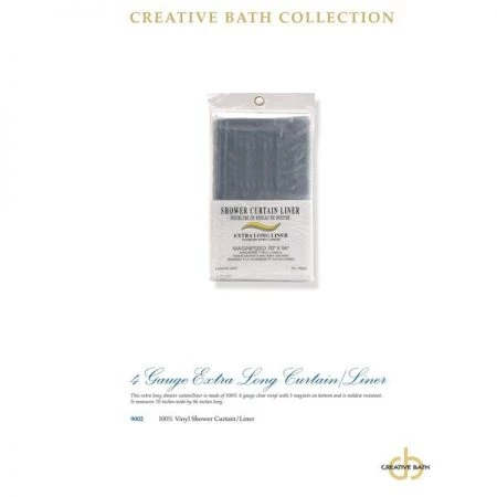 Creative Bath 4G Liner Xtra Long Shower Curtain Liner