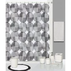 Creative Bath Metro Circles Shower Curtain 3 Metro Circles Shower Curtain