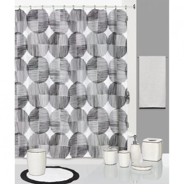 Metro Circles Shower Curtain