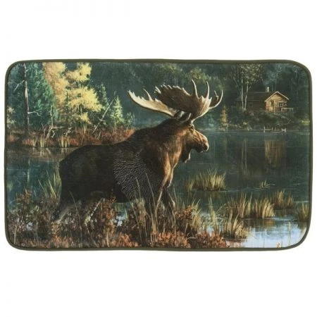 Hautman Brothers Back Bay Moose Bath Rug