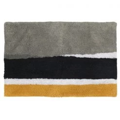 Modern Plaid Bath Rug