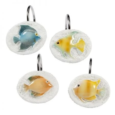 Creative Bath Rainbow Fish Shower Curtain Hooks