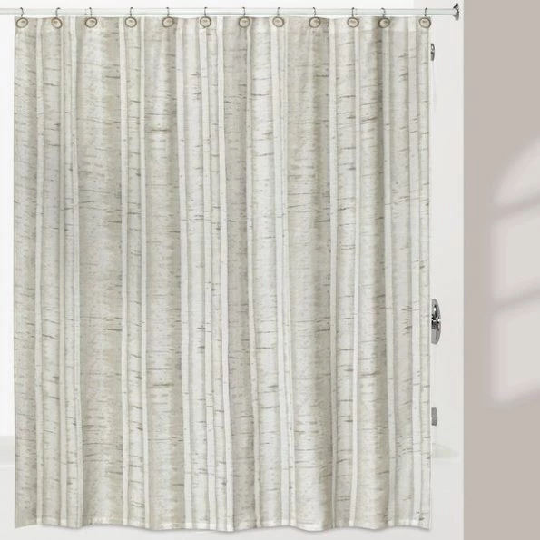 White Birch Shower Curtain