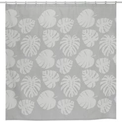 Tropical Leaves Shower Curtain