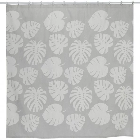 Tropical Leaves Shower Curtain
