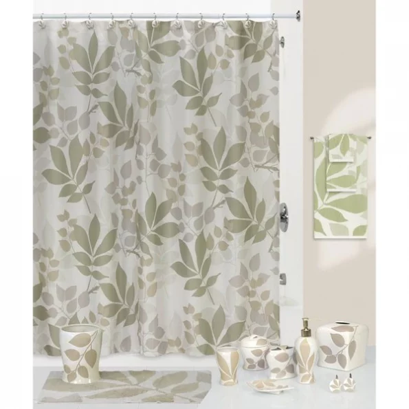 Shadow Leaves Shower Curtain