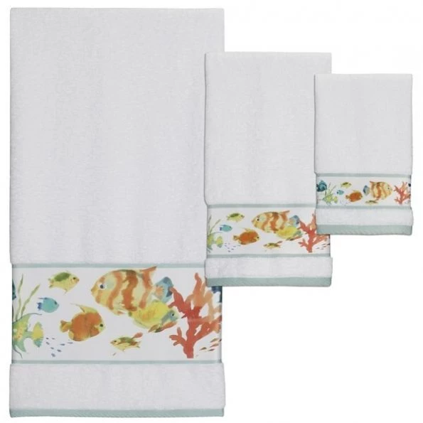 Rainbow Fish Wash Cloth Towel