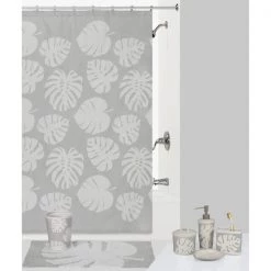 Tropical Leaves Shower Curtain