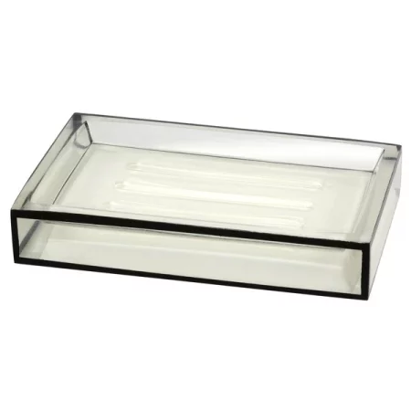 Creative Bath White & Black Soap Dish