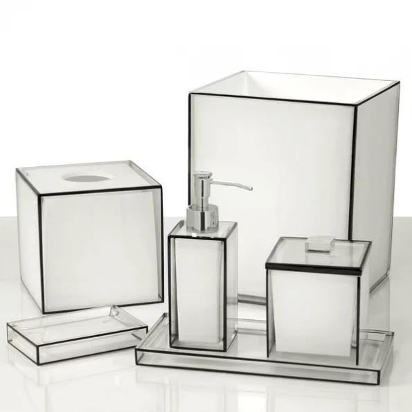 White & Black Soap Dish