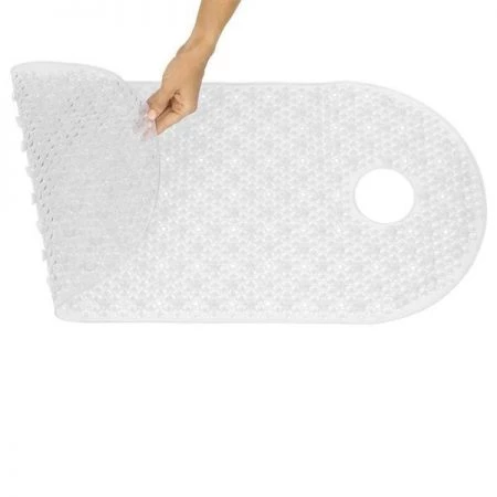 Vive Health Long Oval Shower Mat - Clear