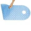 Vive Health Long Oval Shower Mat - Blue