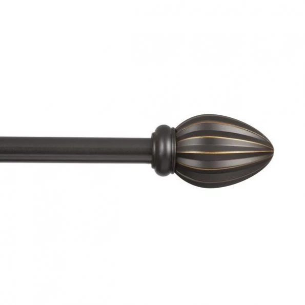 Oil Rubbed Bronze Fast Fit Bailey Curtain Rod 36 in. L X 66 in. L
