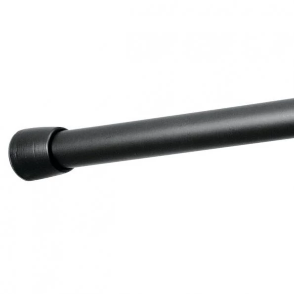 Cameo Black Steel Tension Curtain Rod
