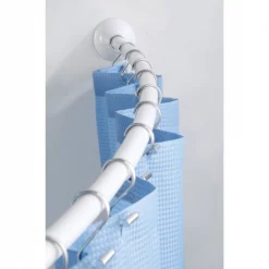 CURVED SHWR ROD WHT 72""L