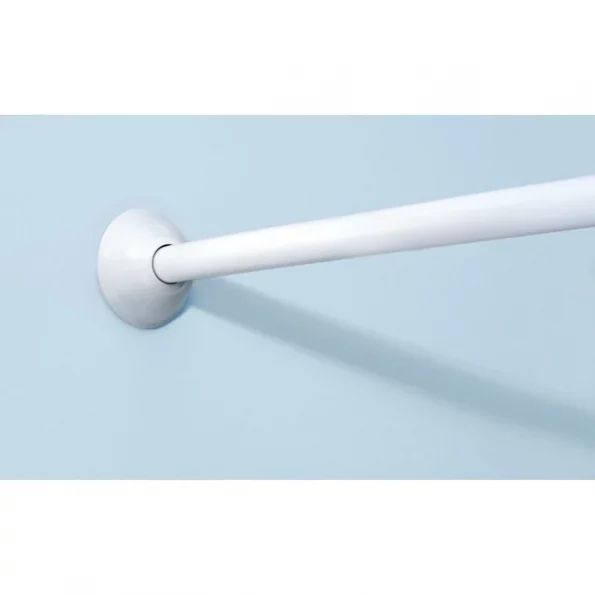 CURVED SHWR ROD WHT 72""L