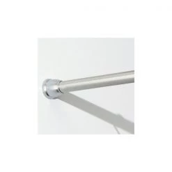Forma Silver Stainless Steel Tension Curtain Rod