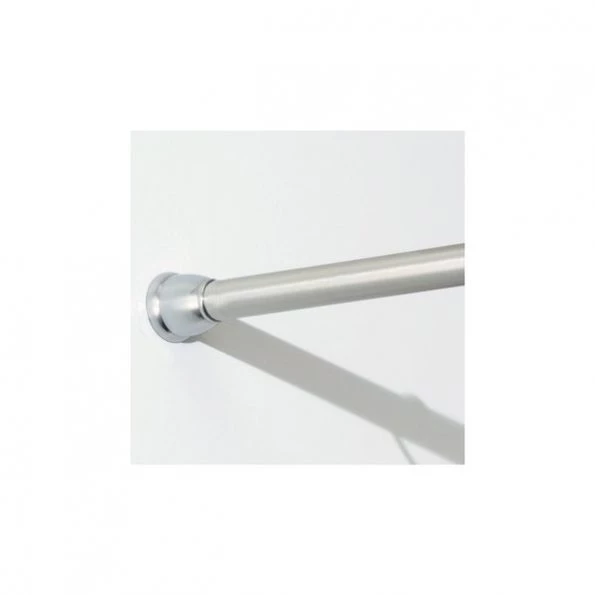 Forma Silver Stainless Steel Tension Curtain Rod