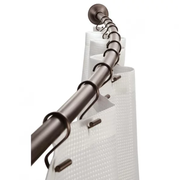 CURVD SHRW ROD BRNZ 72""L