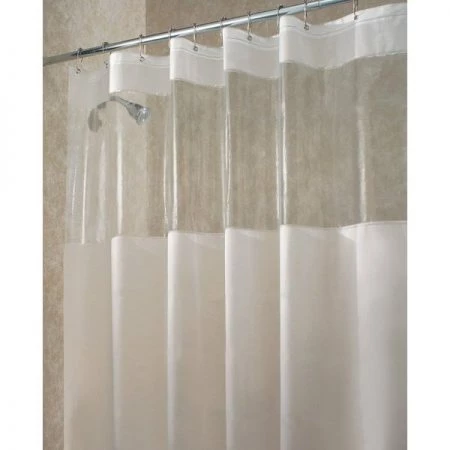 Interdesign iDesign 72 in. H X 72 in. W White Eva Shower Curtain Liner Polyester