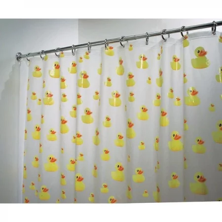 Interdesign iDesign 72 in. H X 72 in. W Frost Ducks Shower Curtain Vinyl