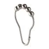 Interdesign iDesign Chrome Silver Steel Shower Curtain Rings , 12PK