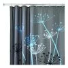 B & K iDesign 72 in. H X 72 in. W Gray Thistle Shower Curtain Polyester