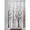B & K iDesign 72 in. H X 72 in. W Multicolored Bare Trees Shower Curtain Polyester