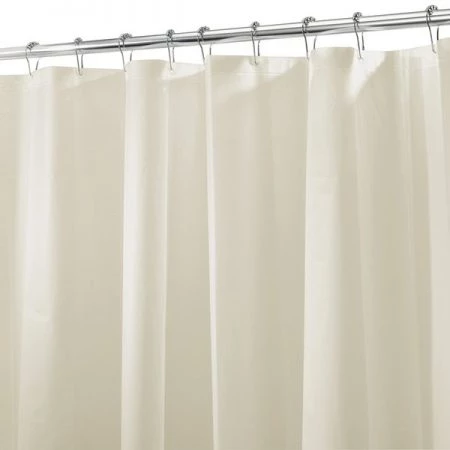 B & K iDesign 72 in. H X 72 in. W Beige Solid Shower Curtain Liner PEVA