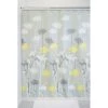B & K iDesign 72 in. H X 72 in. W Multicolored Daisy Shower Curtain Polyester