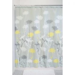 B & K iDesign 72 in. H X 72 in. W Multicolored Daisy Shower Curtain Polyester