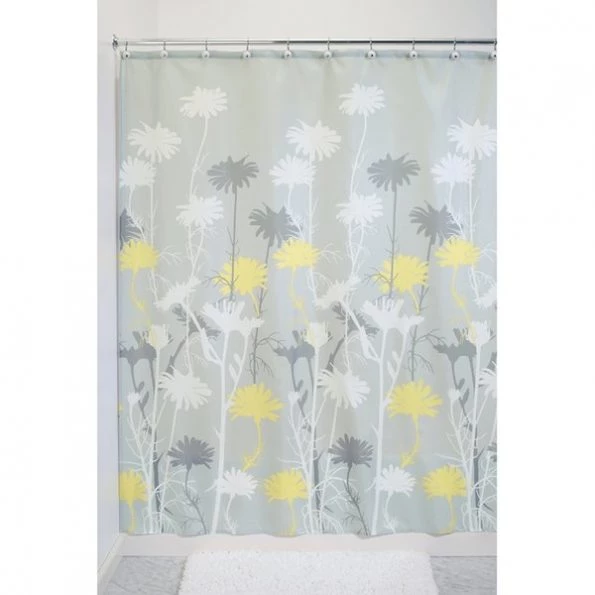 B & K iDesign 72 in. H X 72 in. W Multicolored Daisy Shower Curtain Polyester 1 iDesign 72 in. H X 72 in. W Multicolored Daisy Shower Curtain Polyester