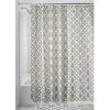 B & K iDesign 72 in. H X 72 in. W Beige Trellis Shower Curtain Polyester